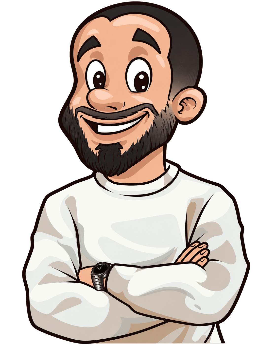 Illustration of Derek Wood